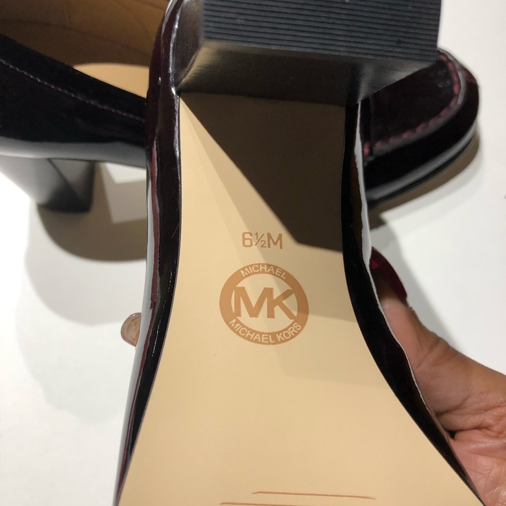 Micheal Kors cranberry shiny shoes - Picture 6 of 6